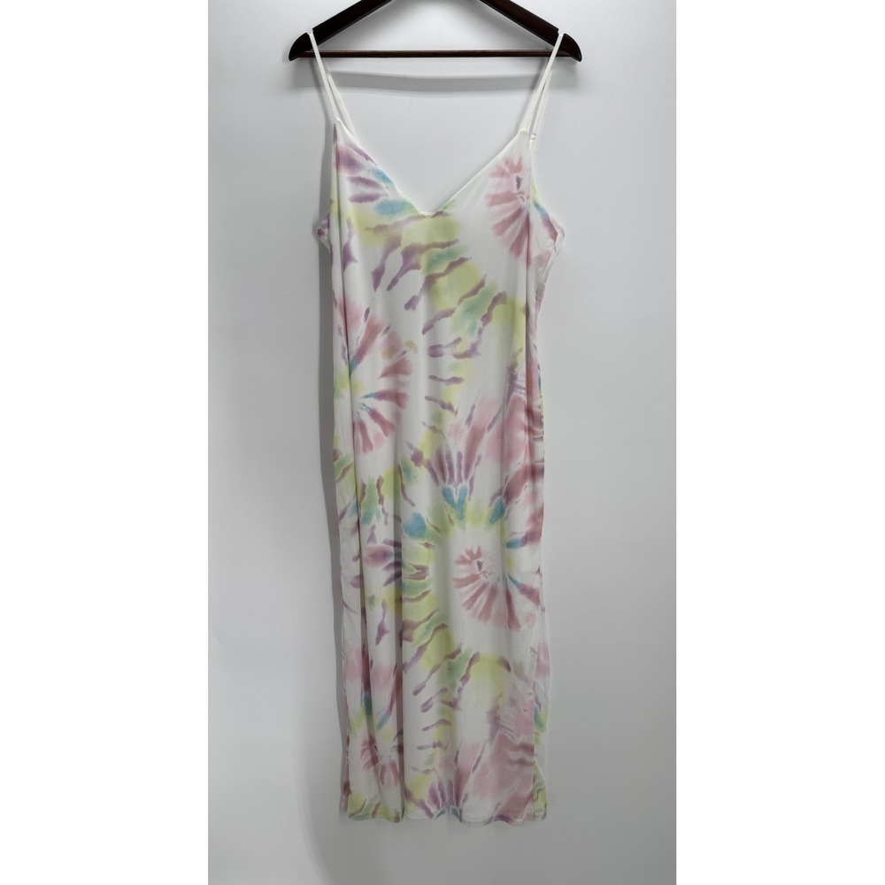 AFRM 2X Pastel Tie Dye Slip Maxi Dress Y2K Nostalgia, Festival,‎ Rave, Whimsical